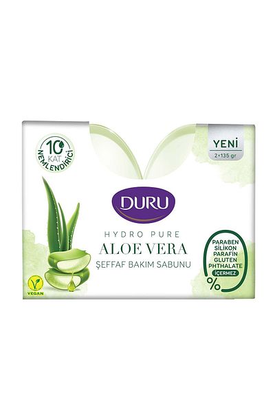 Duru Hydro Pure Aloe Vera Transparent Care Soap 2 X 135 Gr