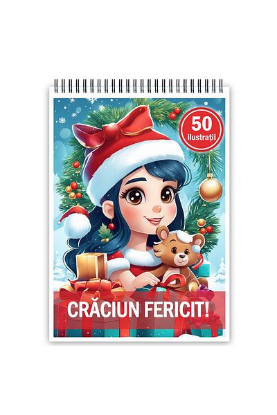 Legendary Gifts Coloring Book, 50 Illustrations, Merry Christmas, 106 Pages, Format: A5