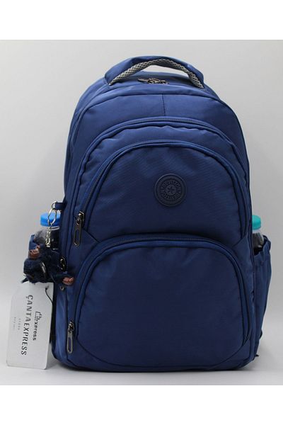 ÇantaExpress 34600 Σχολική τσάντα από ύφασμα Navy Blue Water Resistant Unisex Σχολική τσάντα πλάτης