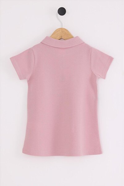 U.S. Polo Assn. Polo Yaka %100 Pamuk Kız Çocuk Pike Elbise