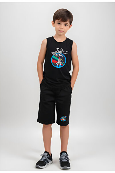 FYK KİDS Костюм для хлопчиків з принтом з нульовим рукавом ASTRANOT