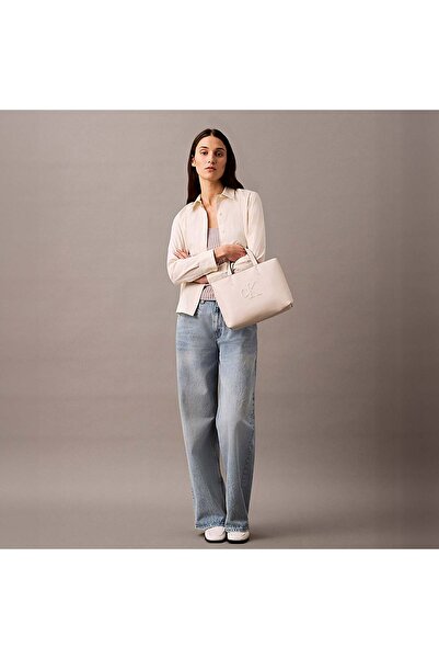 Calvin Klein Kadın Krem El Çantası (LV04K3111G-WGY)