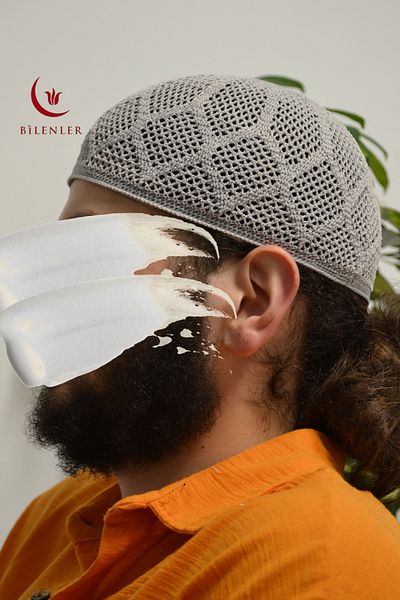 Bilenler Men's Knitted Skullcap |   Breathable Standard Size Skullcap Ideal for Hajj and Umrah