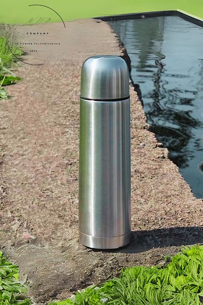 FORSEİ LUCA Leakproof Steel Thermos 500 ml Silver Color Student Sportsman Outdoor Thermos