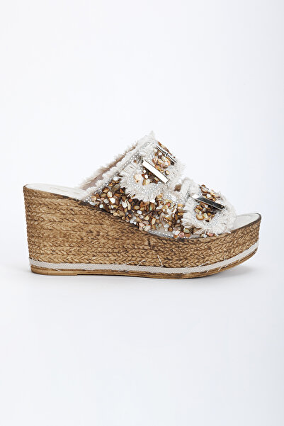 AYDOĞDU by ünal Papuci Alacati eleganti cu talpă cu căptușeală bej - 20400