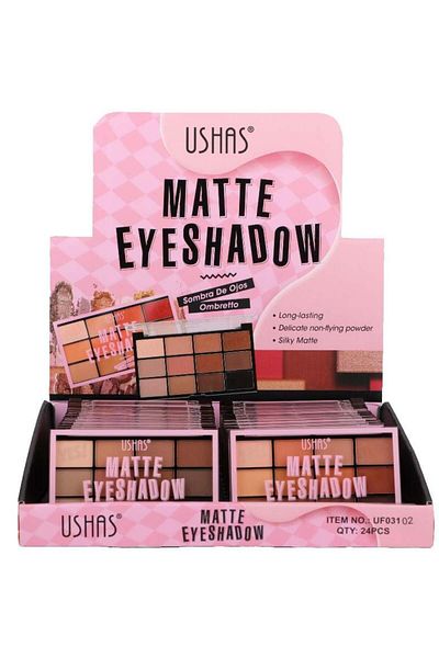 Ushas USHAS Matte Eyeshadow Palette – Elegant Shades and Long-Lasting Strength