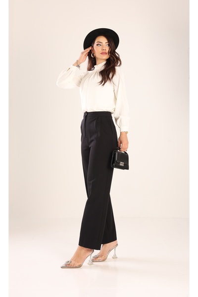 SahraAfra Yüksek Bel Palazzo Pantolon