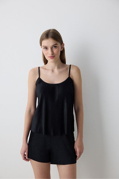 Penti Fleur Black Tank Top – Penti Loves Paris Collection