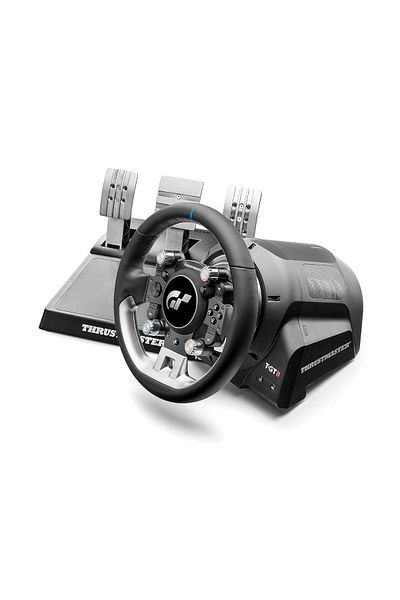 Thrustmaster T-Gt Ii Racing Wheel for Ps5, Ps4, Pc Compatible, 40W Motor, 3 Pedal Sets, Gran Turismo Licensed