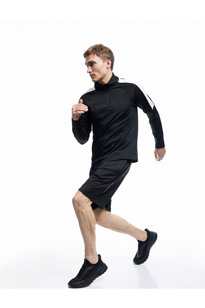 Koton Printed Sports Shorts with Belted Waist and Pocket Detail