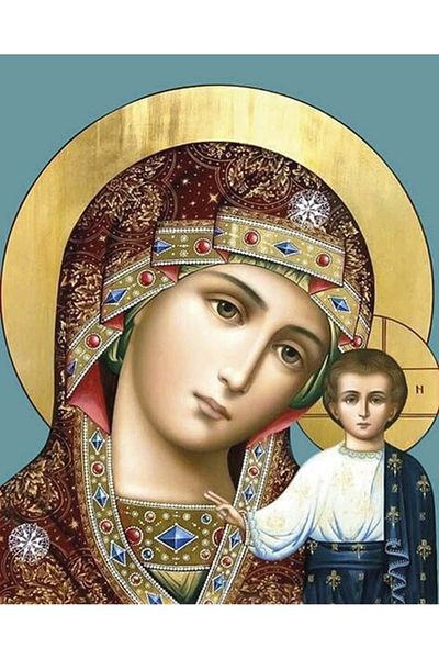 dego Diamond embroidery set, with frame, Holy Mother, 40 x 50 cm
