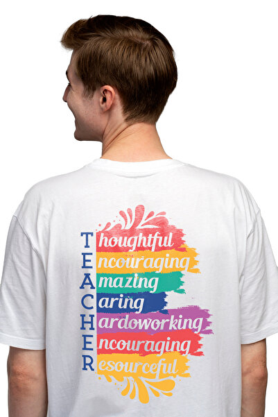StoryGift Romania Tricou bărbătesc cu text în limba engleză profesor, inițial...