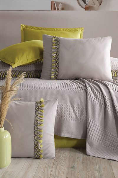 Clasy Boutique Single Tasseled Pique Set Bohamline
