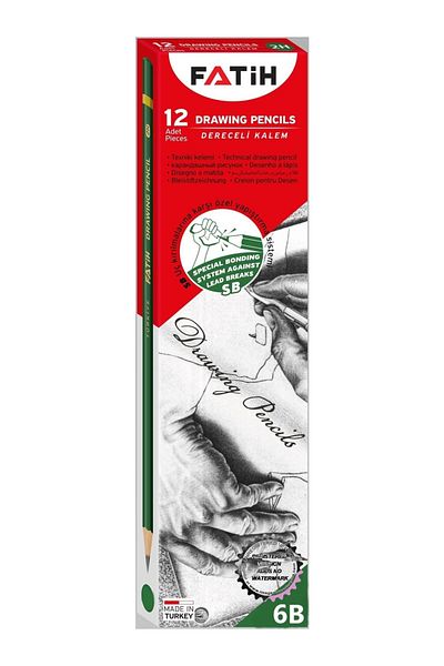 Fatih Dereceli̇ Pencil 6B Pack of 12