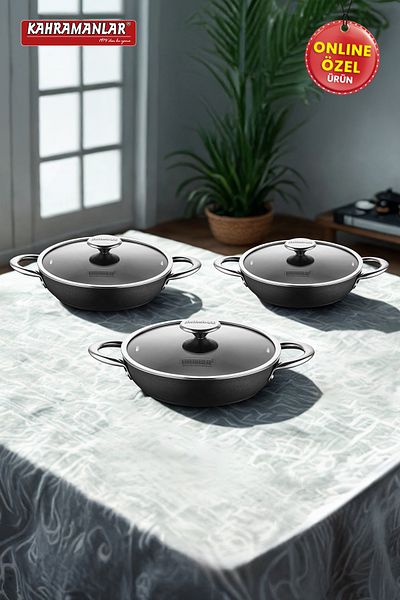 Kahramanlar 6 Piece Ilgaz Cast Iron Sahan Set