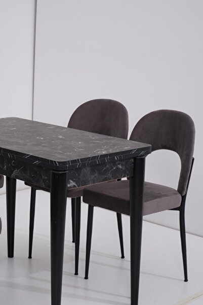 Erezogulları Mobilya Damla Hilal MDF Mutfak Masa Sandalye Takımı 60x100cm
