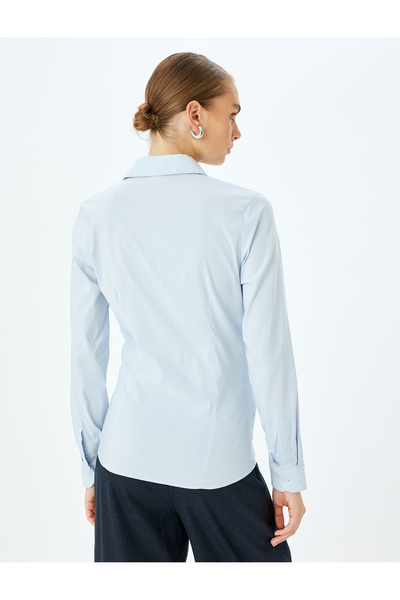 Koton Klasik Yaka Slim Fit Uzun Kollu Gömlek