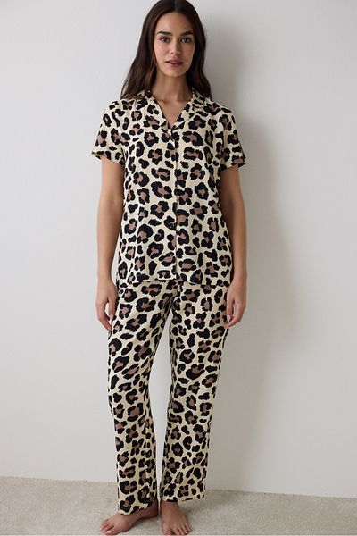 Penti Leopard Chally Shirt Pants Többszínű pizsama szett