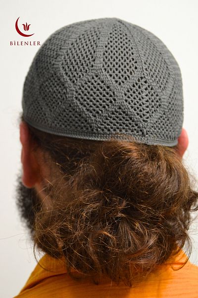 Bilenler Men's Knitted Skullcap |   Breathable Standard Size Skullcap Ideal for Hajj and Umrah