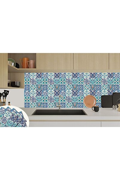 TİNK Kendinden Yapışkanlı Tezgah Arası Kaplama Meksika 019 Karma Desenli Pvc ...