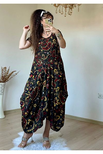 azra moda Khaki Paisley Pattern Shalwar Dress