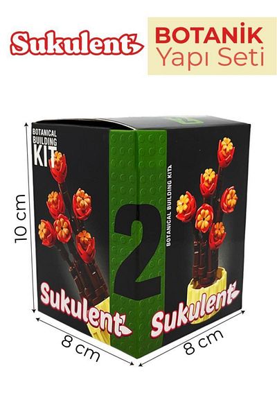 SmartFox Iconic Decorative, Collectible and Displayable Block Succulent Flower Model Making Set