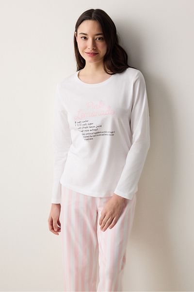 Penti Pink Lemonade Pants Pajama Set