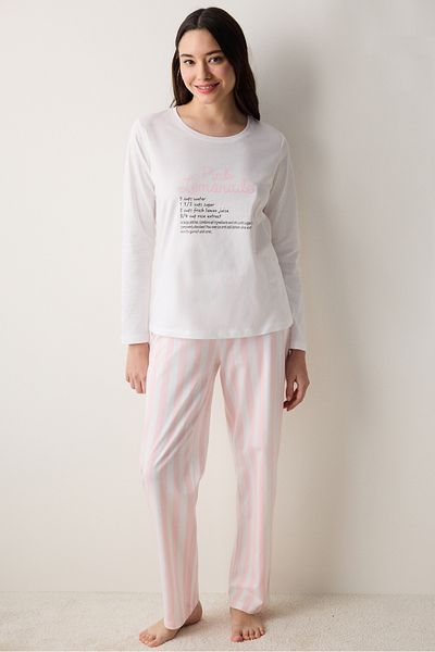 Penti Pink Lemonade Pants Pajama Set