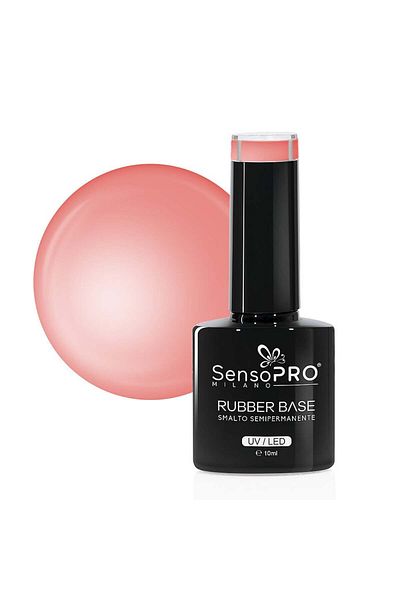 SensoPRO Milano Gel de bază cu cauciuc SensoPRO Milano 10ml, #47 Heaven Peach