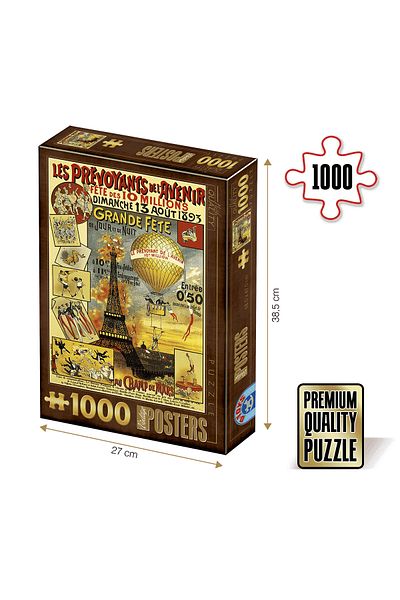 D-Toys 1000 pieces Vintage Posters Adult Puzzle - Les Prevoyants de L&apos;avenir