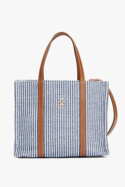 Tommy Hilfiger TH PREMIUM BEACH LE MINI TOTE Kadın El Çantası AW0AW172080GY
