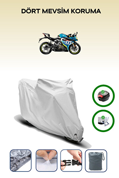 Breen رمادي (CFMOTO 250SR) متوافق مع القماش المشمع للدراجات النارية وحقيبة ال...
