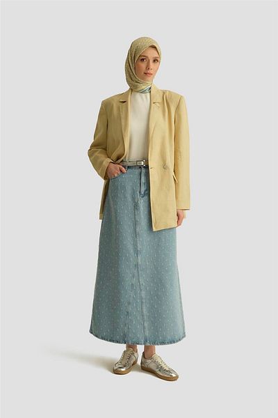 Armine Denim Skirt 25Yd9125 Blue