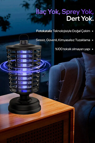 The Wlue Elektirikli Sinek Kovucu 4W / Sinek Öldürücü ve Kovucu / UV Mor Işık...