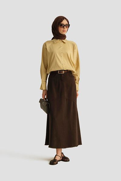 Armine Skirt 25Yd9135 Bitter Brown