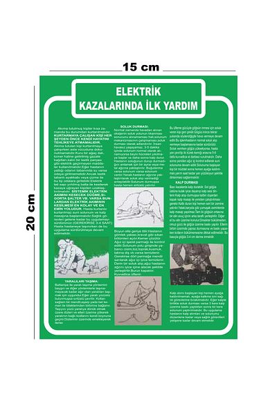 Lucena First Aid in Metal Electrical Accidents 15cm X 20cm Warning Sign Directional Sign