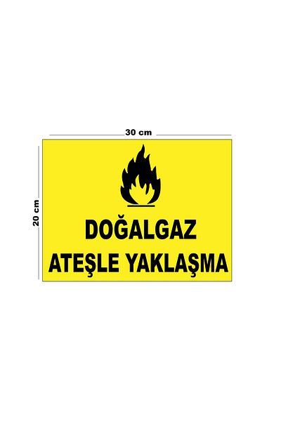 Lucena Metal Natural Gas Fire Approach 20cm X 30cm A4 Size Warning Sign Directional Sign