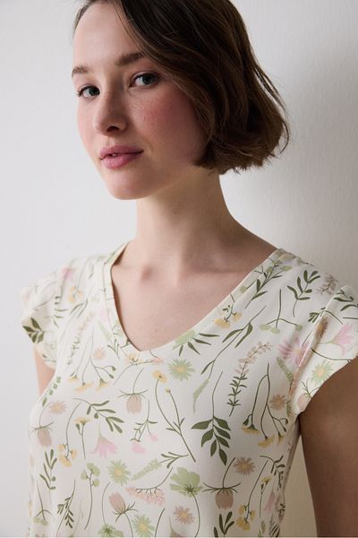Penti Iris Floral Mehrfarbiges Capri-Pyjama-Set