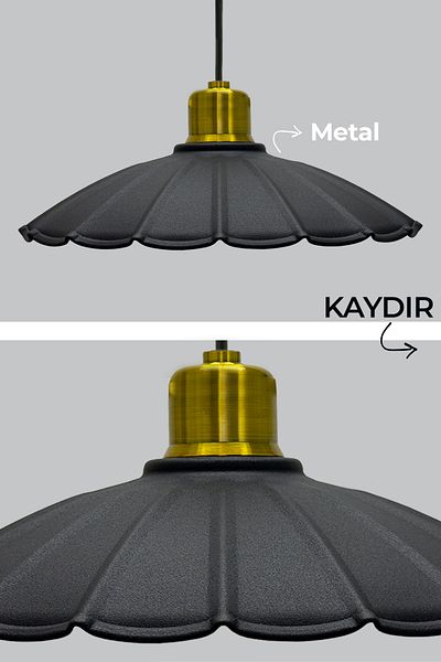 Vivido Home Metal Alven White Kitchen Chandelier, Hallway Chandelier