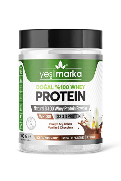 yeşilmarka 100g Natural Whey Protein Powder - Vanilla / Cocoa