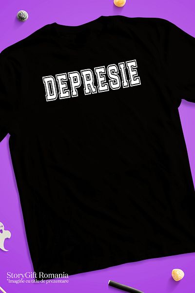 StoryGift Romania Tricou bărbătesc, mesaj motivațional, text inspirațional, îngrijire personală cu imprimeu pe stg