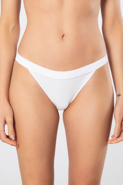 TÜREN 931 Γυναικείο στρινγκ Lycra Ribbed 2 Πακ