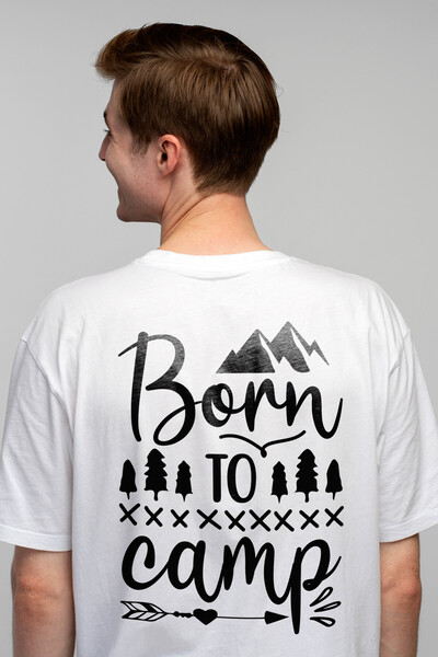 StoryGift Romania Men's T-shirt with mountains and fir trees with the message...
