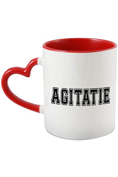 StoryGift Romania Agitation Mug, Motivational Message, Inspirational Text, Self Care, 330ml, Ceramic, With ,STG