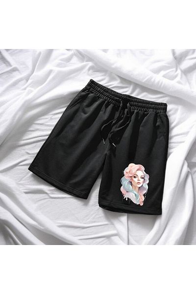 belean Pachet de 2 pantaloni scurți obișnuiți pentru femei, care resping transpirația de vară, fără pilule