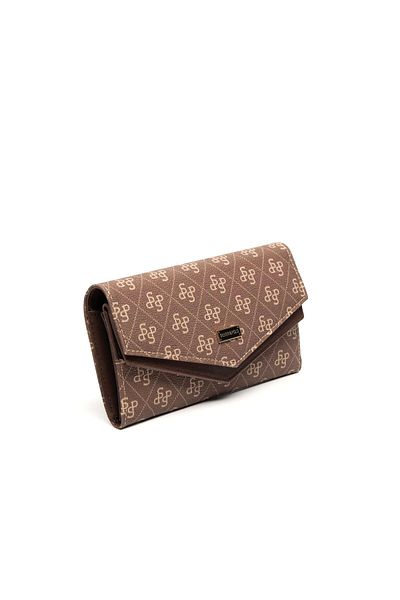 Silver Polo Silver & Polo Brown Sp1154 Women's Wallet & Card Holder