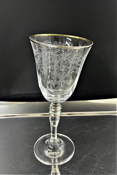 Paşabahçe Pashabahce 440141 Crown Matte Patterned Trapezoid Goblet 270 Cc 1 Ad
