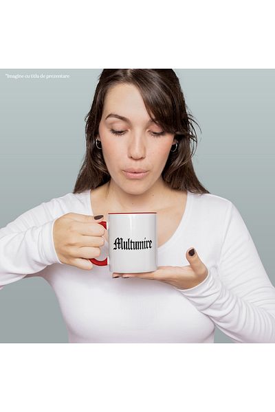 StoryGift Romania Thank You Mug, Motivational Message, Word, Inspirational Text, Self Care, 330ml, With ,STG