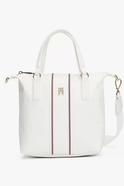 Tommy Hilfiger Dámská krémová kabelka s křížovým popruhem