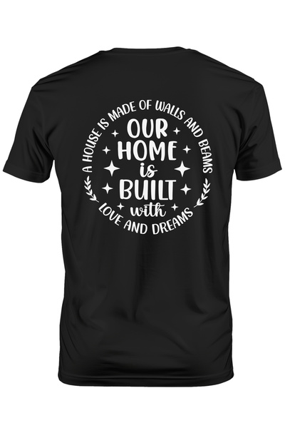 StoryGift Romania Tricou bărbătesc pentru cei care cred că o casă este constr...